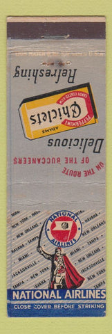 Matchbook Cover - National Airlines Chiclets Gum WEAR