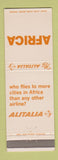 Matchbook Cover - Alitalia Airlines Africa
