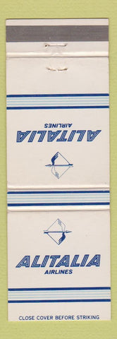 Matchbook Cover - Alitalia Airlines