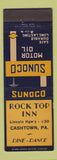 Matchbook Cover - Rock Top Inn Cashtown PA Sunoco oil gas WEAR
