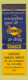 Matchbook Cover - Levesque Sunoco oil gas Cap de La Madeleine QC WORN