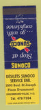 Matchbook Cover - Desilets Sunoco oil gas Drummondville QC