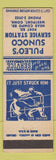 Matchbook Cover - Puleo's Sunoco oil gas Westport CT boxer