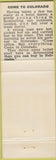 Matchbook Cover - Kile's Cafe Fargo ND hillbilly