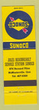 Matchbook Cover - Sunoco oil gas Jules Beaudreault McMAsterville QC WEAR