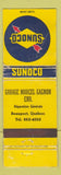 Matchbook Cover - Sunoco oil gas Garage Marcel Gagnon Beauport QC WORN