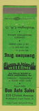 Matchbook Cover - Don Auto Sales Washington Court House OH drug store Cadillac