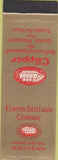 Matchbook Cover - Clipper Belt Lacing Grand Rapids MI SAMPLE