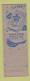 Matchbook Cover - Blue Star Potato Chips Rockford IL popcorn WEAR