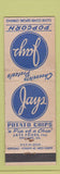 Matchbook Cover - Jays Popcorn Potato Chips Chicago IL