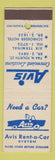 Matchbook Cover - Avis Car Rentals Milwaukee?
