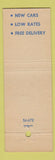 Matchbook Cover - Avis Car Rentals Milwaukee?