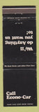 Matchbook Cover - Econo Car Rentals Cincinnati OH