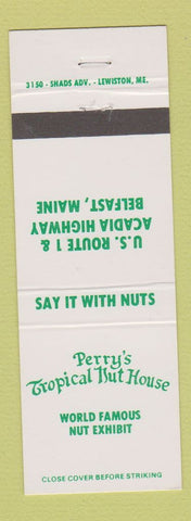Matchbook Cover - Perry's Tropical Nut House Belfast ME