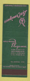Matchbook Cover - Les Comiques Hollywood Plaza Hotel CA SAMPLE