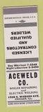 Matchbook Cover - Aceweld Welding Chicago IL SAMPLE