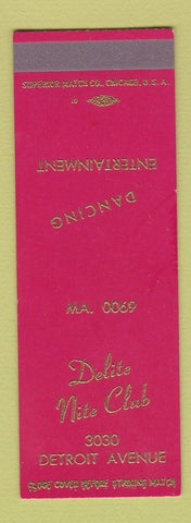 Matchbook Cover - Delite Nite Club SAMPLE