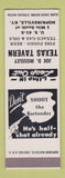 Matchbook Cover - Joe Moseley Texas Tavern Hopkinsville KY Texaco oil gas SAMPLE