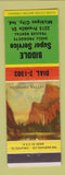 Matchbook Cover - Biddle's Shell oil gas Michigan City IN