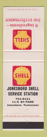 Matchbook Cover - Jonesboro Shell oil gas TN