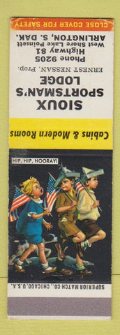 Matchbook Cover - Sioux Sportsman's Lodge Arlington SD Ernest Nessan SAMPLE