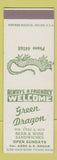 Matchbook Cover - Green Dragon Restaurant  SAMPLE