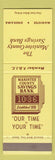 Matchbook Cover - Manistee County Savings Bank Onekama MI SAMPLE