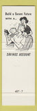 Matchbook Cover - Manistee County Savings Bank Onekama MI SAMPLE