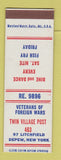 Matchbook Cover - Twin Village Post VFW Depew NY SAMPLE