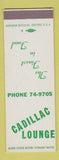Matchbook Cover - Cadillac Lounge SAMPLE