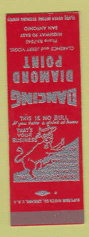 Matchbook Cover - Diamond Point San Antonio TX SAMPLE