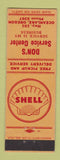 Matchbook Cover - Don's Shell oil gas Oceanlake OR