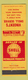 Matchbook Cover - Vincent's Shell oil gas Negaunee MI
