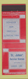 Matchbook Cover - St Johns' Shell oil gas Shedd OR