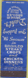 Matchbook Cover - Dahl's Broiler Minneapolis MN POOR