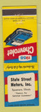Matchbook Cover - 1958 Chevrolet State Street Motors Sycamore IL #2