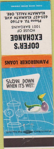 Matchbook Cover - Cofer's Exchange Klamath Falls OR