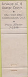 Matchbook Cover - Ed Knight Insurance Adjusters Long Beach CA