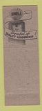 Matchbook Cover - Burchfield Hotel Tuscaloosa AL Shell oil gas WEAR