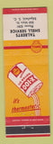 Matchbook Cover - Shell oil gas Talbert's Edgefield SC