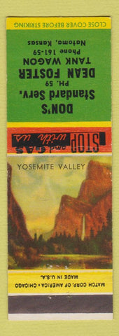 Matchbook Cover - Don's Standard oil gas Natoma KS