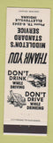Matchbook Cover - Middleton's Standard oil gas Ellettsville IN