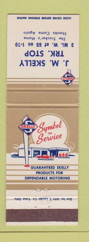 Matchbook Cover - Skelly oil gas JM Skelly Truck Stop