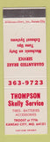 Matchbook Cover - Thompson Skelly oil gas Kansas City MO