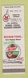Matchbook Cover - Texaco oil gas Hoehner Schaefer Okarche OK