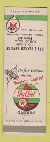 Matchbook Cover - Ray's Texaco oil gas Pueblo Colorado