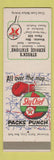Matchbook Cover - Strock's Texaco oil gas Wooster OH