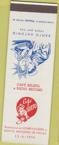 Matchbook Cover - Cafe Seleto Santo Antonio De Padua Brazil SAMPLE