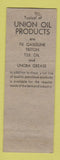 Matchbook Cover - Union 76 oil gas RM Corbett Livingston CA