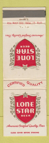 Matchbook Cover - Lone Star Beer